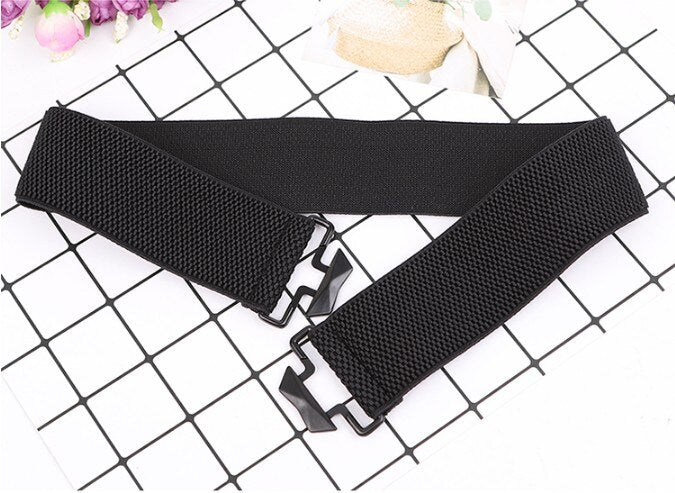 "AOMshop - Ceintures élastiques sans métal pour femmes, anti-allergie, sécurité extérieure, léopard, noir" style3