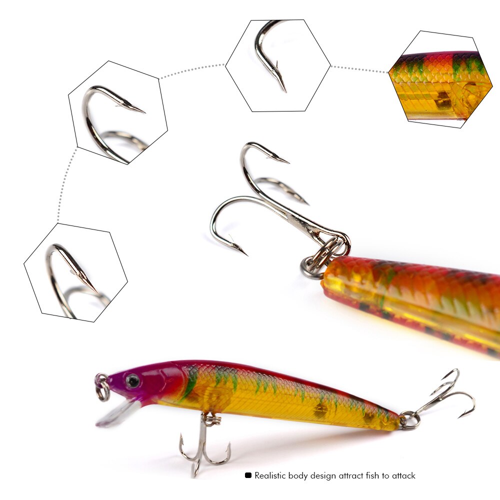 ACHETER 10pcs/set Isca Artificial Hard Bait | Leurre de pêche | AOMshop