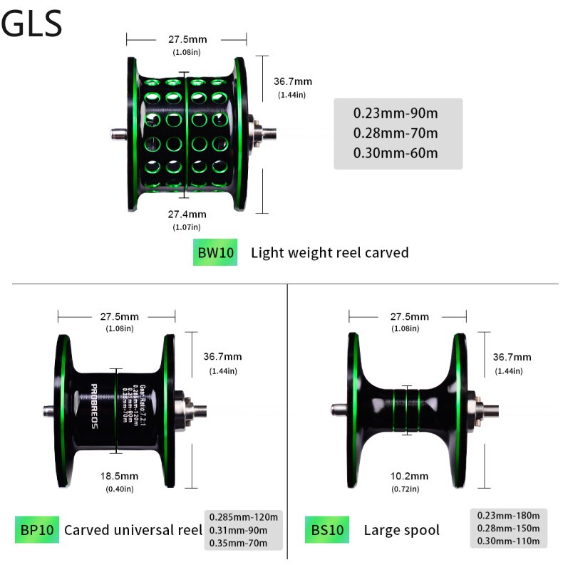 "AOMshop - Moulinet Baitcasting Léger 10KG Max Drag 7.2:1"