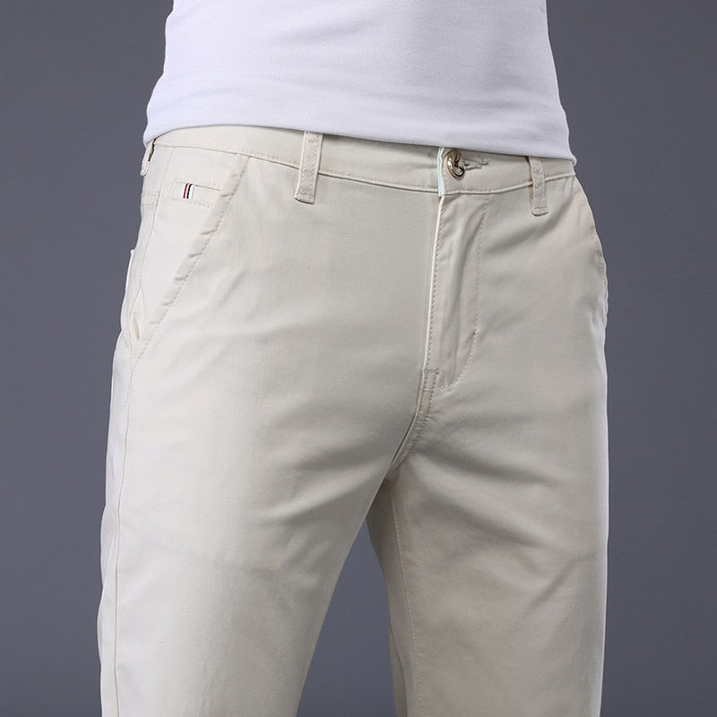 "Pantalons homme classiques en coton extensible - 7 couleurs - AOMshop"