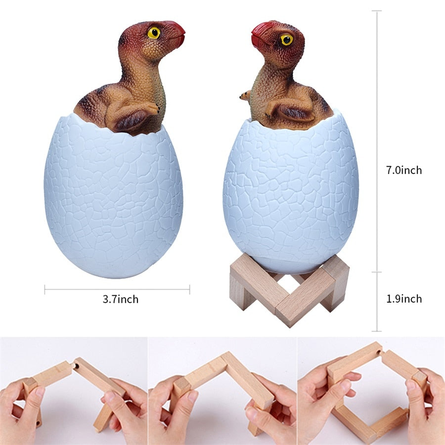 AOMshop - Lampe de table rechargeable 3D dinosaure à LED