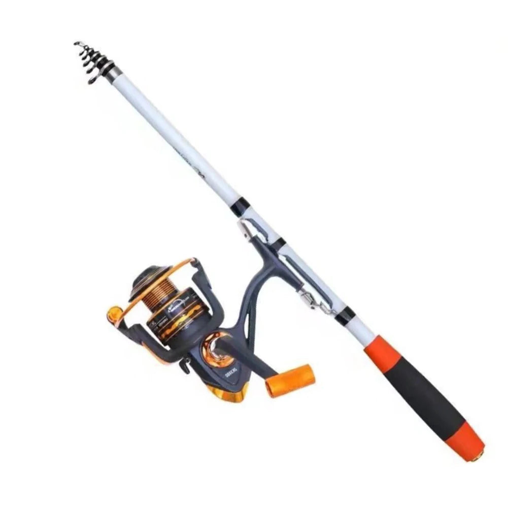 Canne à Pêche Télescopique Carbone - Ultra-Légère et Portable