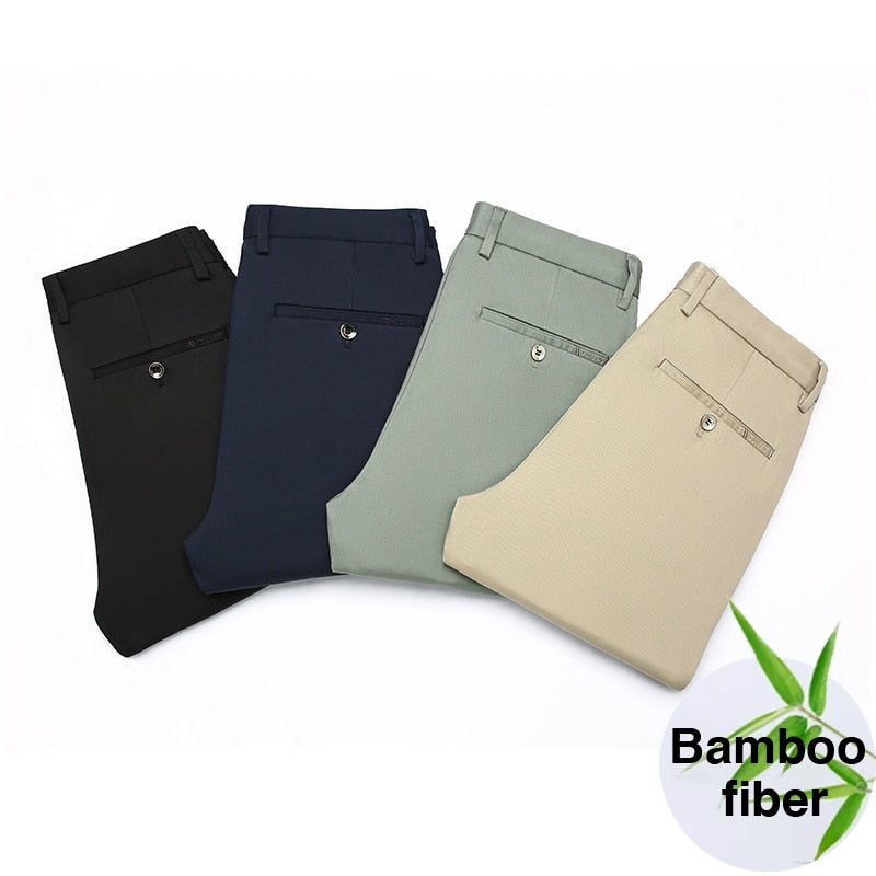 AOMshop - Pantalon en fibre de bambou pour homme 2022