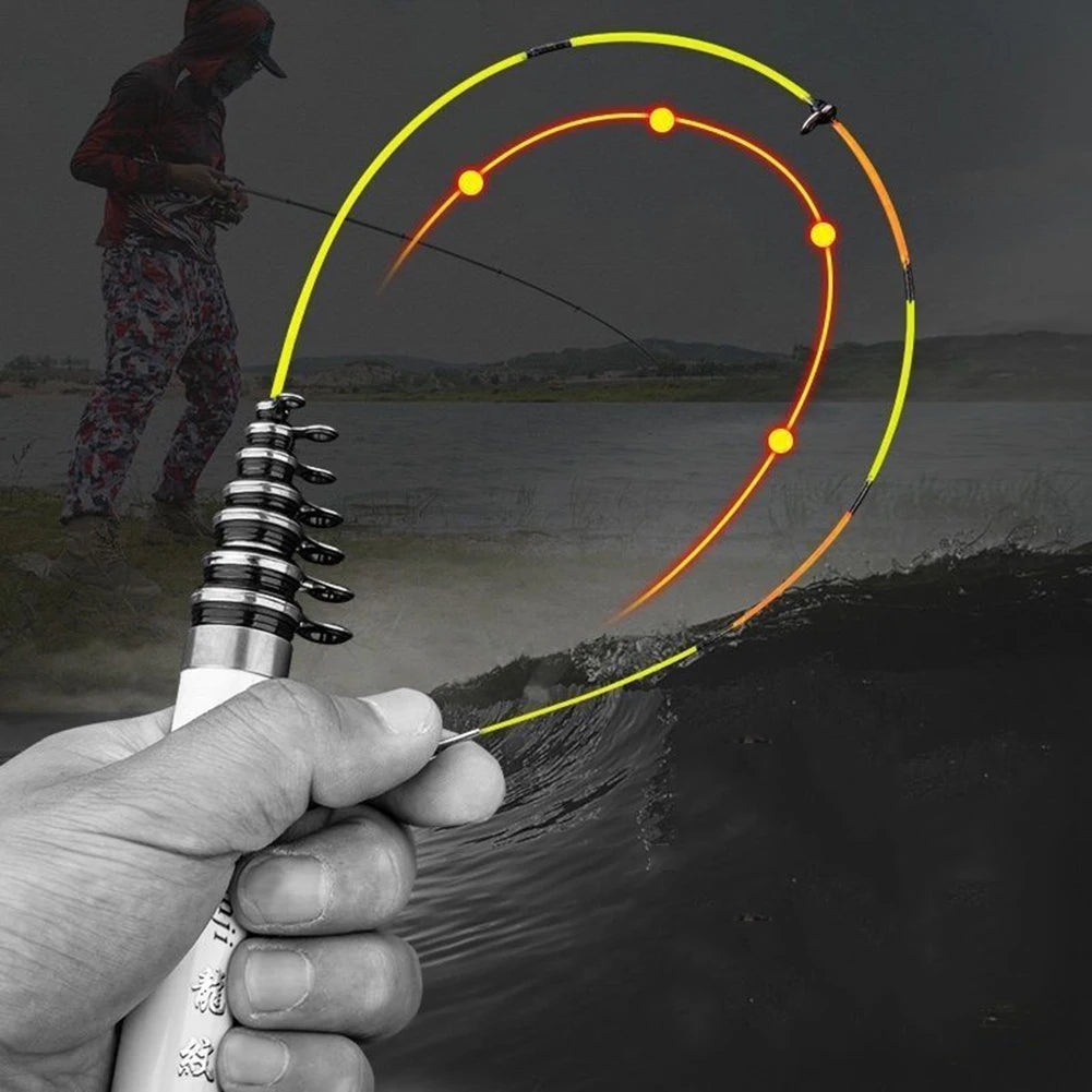 Canne à Pêche Télescopique Carbone - Ultra-Légère et Portable