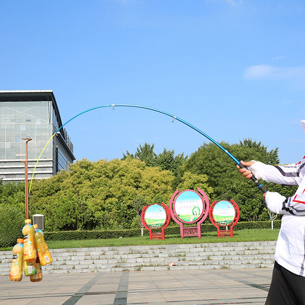 9pcs Sea Rod Set 1.8m/2.1m Long Range Throwing Pole With Space Beans Connectors Lines Fish Bells Sinkers Floats Blaster Hooks