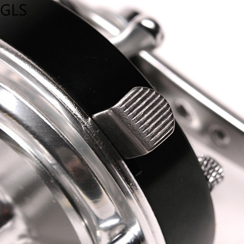 2+1 Ball Bearings Silver Metal Rocker Trolling Fishing Reel Saltwater / Freshwater Trout Drum Reel Fishing Tools