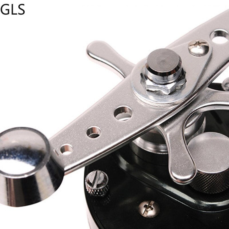2+1 Ball Bearings Silver Metal Rocker Trolling Fishing Reel Saltwater / Freshwater Trout Drum Reel Fishing Tools