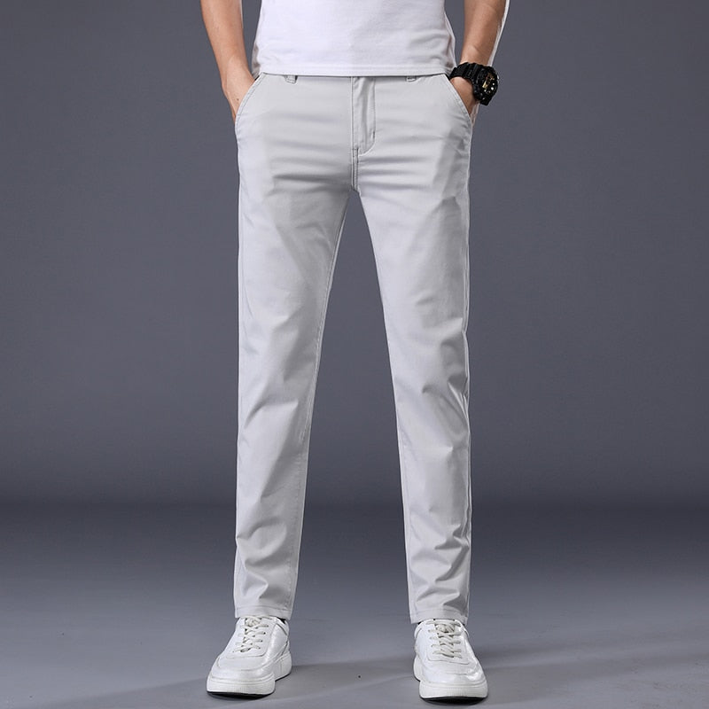 "Pantalons homme classiques en coton extensible - 7 couleurs - AOMshop"