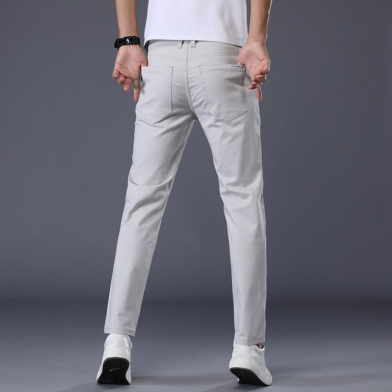 "Pantalons homme classiques en coton extensible - 7 couleurs - AOMshop"