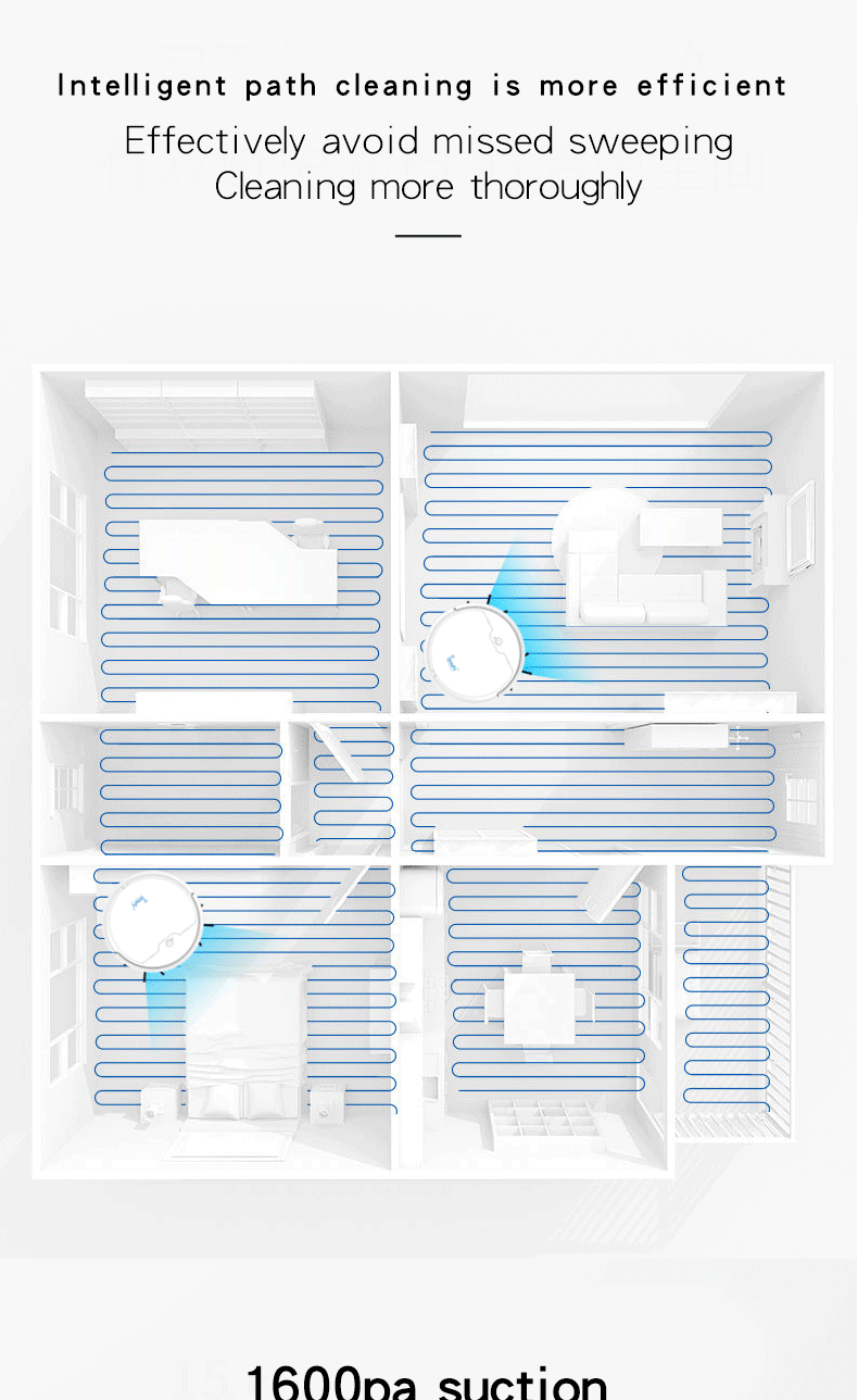 AOMshop - Robot aspirateur pour un nettoyage facile