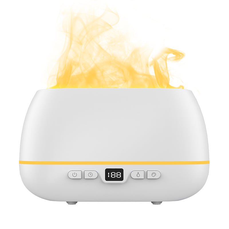 Achetez le diffuseur d'arômes à flamme 3D 200ml en dropshipping sur AOMshop White