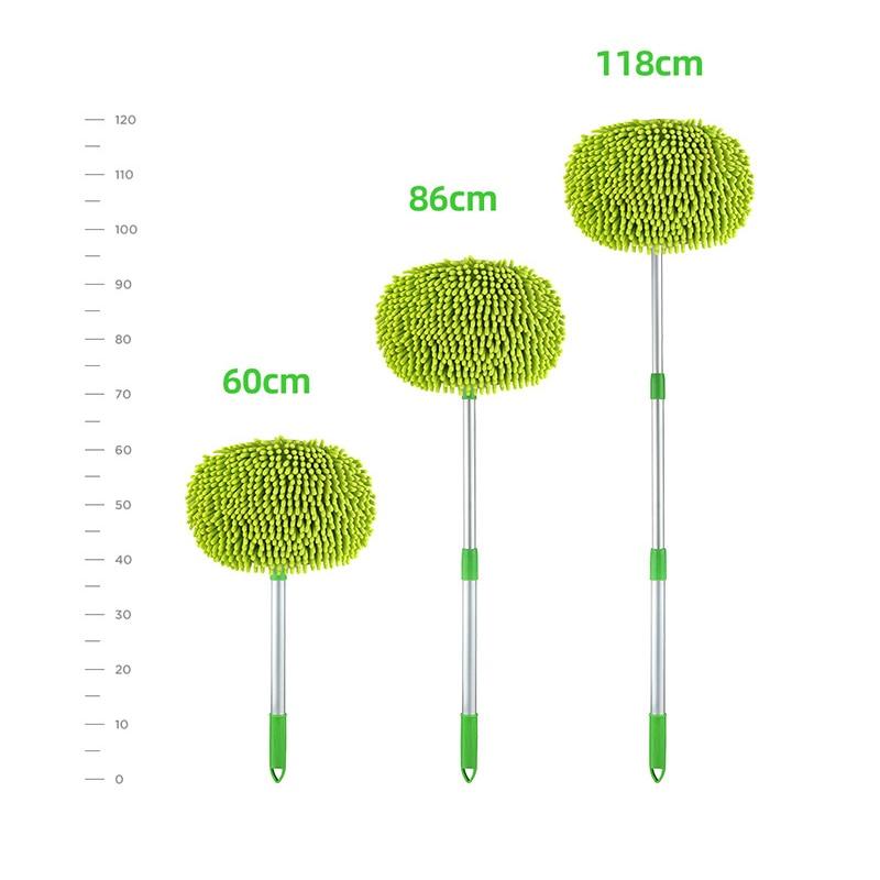 2 en 1 brosse de nettoyage de voiture brosse de lavage de voiture télescopique longue poignée nettoyage vadrouille Chenille balai Auto accessoires