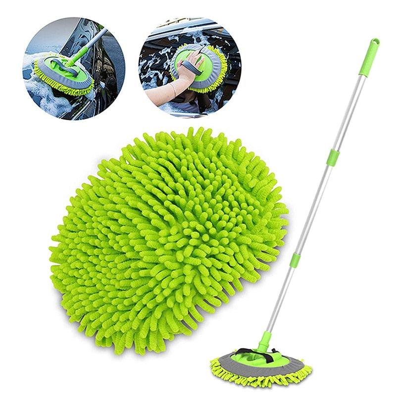 2 en 1 brosse de nettoyage de voiture brosse de lavage de voiture télescopique longue poignée nettoyage vadrouille Chenille balai Auto accessoires