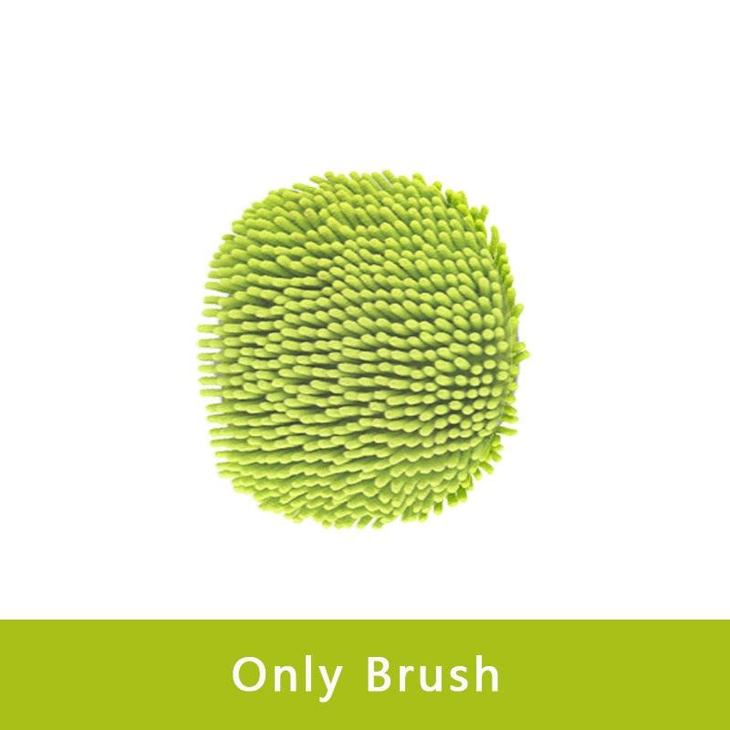 2 en 1 brosse de nettoyage de voiture brosse de lavage de voiture télescopique longue poignée nettoyage vadrouille Chenille balai Auto accessoires only Brush