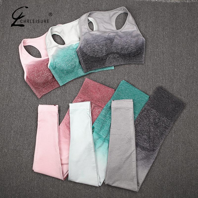 2 pièces ensemble sport soutien-gorge et leggings femme tenue gym vêtements de sport femme fitness survêtement femme