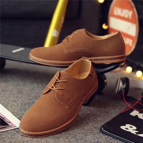 2017 Vente Chaude De Mode Hommes En Daim En Cuir Coffee