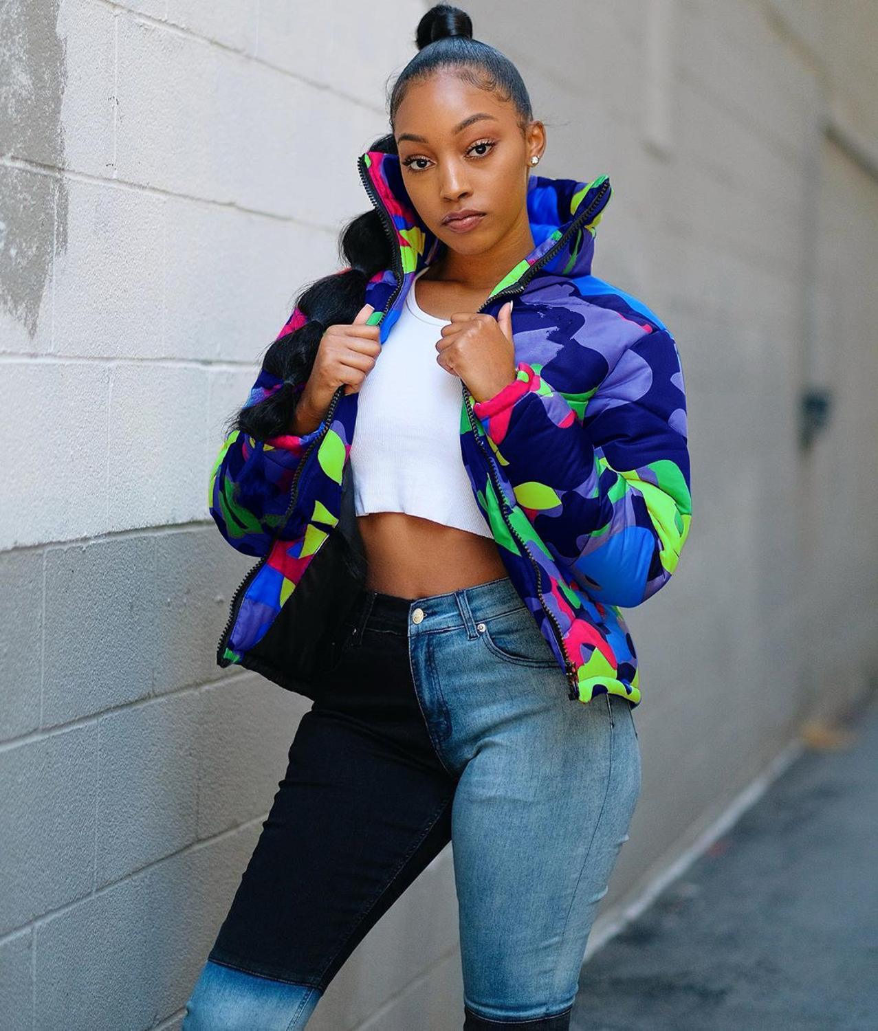 2019 camouflage imprimé hiver veste femmes Festival Green