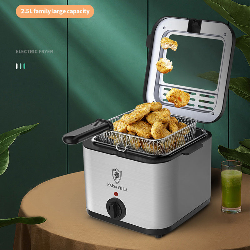 Friteuse Électrique Multifonctionnelle avec Brochette | AOMshop