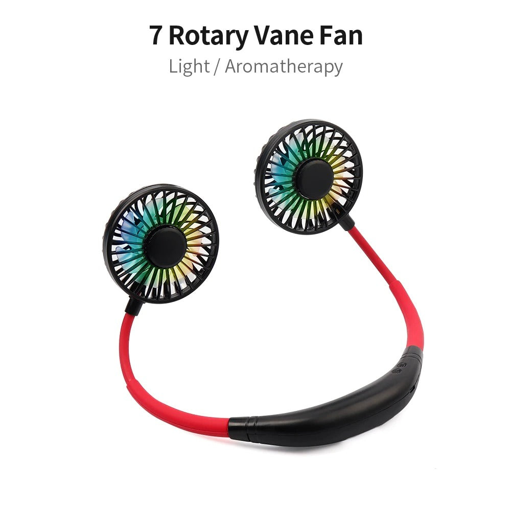 Mini Portable Hanging Neckband Fan - AOMshop