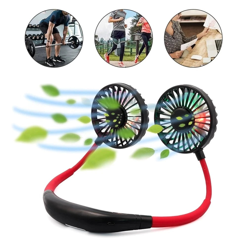 Mini Portable Hanging Neckband Fan - AOMshop