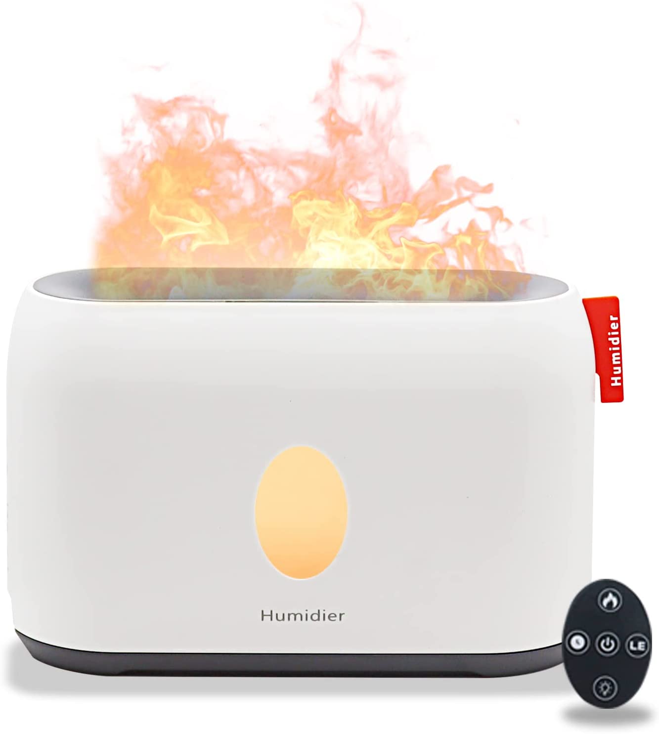 "AOMshop - Humidificateur à flamme 3D de 200ml avec diffuseur d'arômes et télécommande"