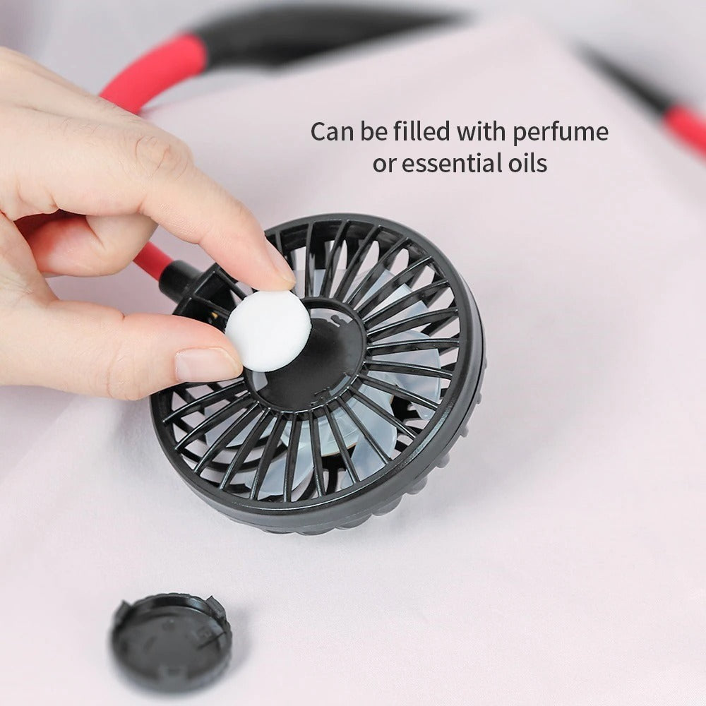 Mini Portable Hanging Neckband Fan - AOMshop
