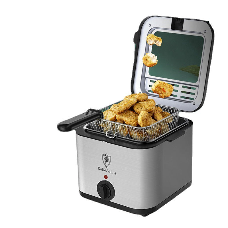 Friteuse Électrique Multifonctionnelle avec Brochette | AOMshop Silver