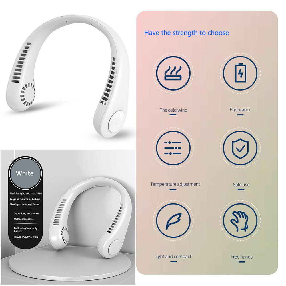 "Hanging Neck Fan : Ventilateur Portable USB - AOMshop"
