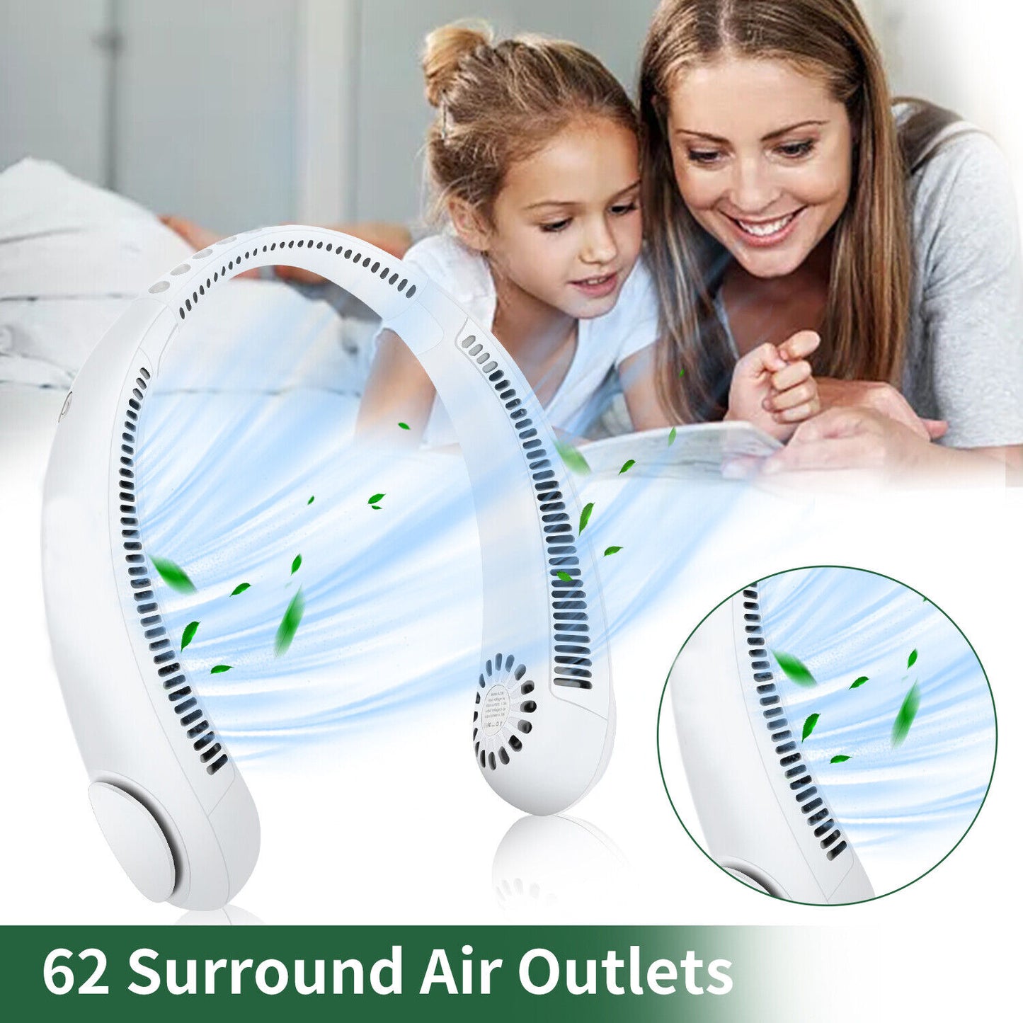 "Hanging Neck Fan : Ventilateur Portable USB - AOMshop"