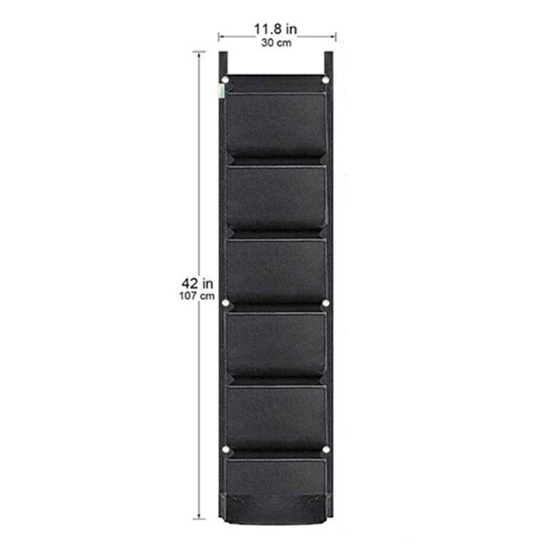 6 poches pour planter des fleurs, des légumes, des herbes et plus encore China Plant Grow Bag Black