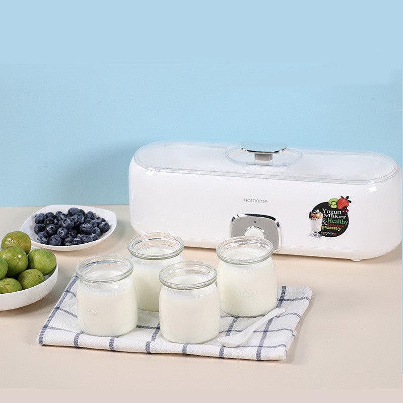 AOMshop - Machine à Yaourt Automatique Multi-Fonctions en Verre White US