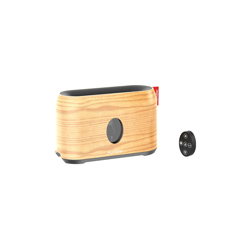 "AOMshop - Humidificateur à flamme 3D de 200ml avec diffuseur d'arômes et télécommande" Wooden grain