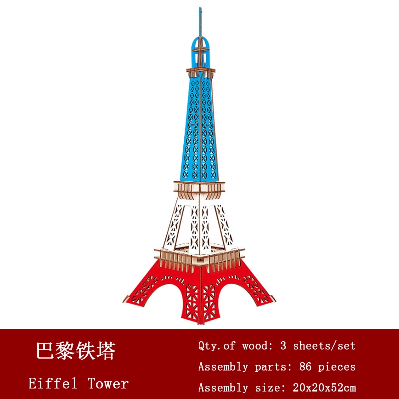 AOMshop - Achetez des Puzzles en Bois 3D pour Enfants 30