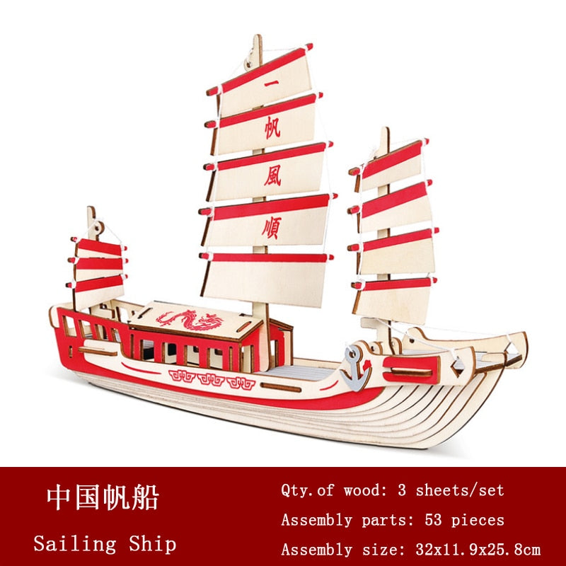 AOMshop - Achetez des Puzzles en Bois 3D pour Enfants 8