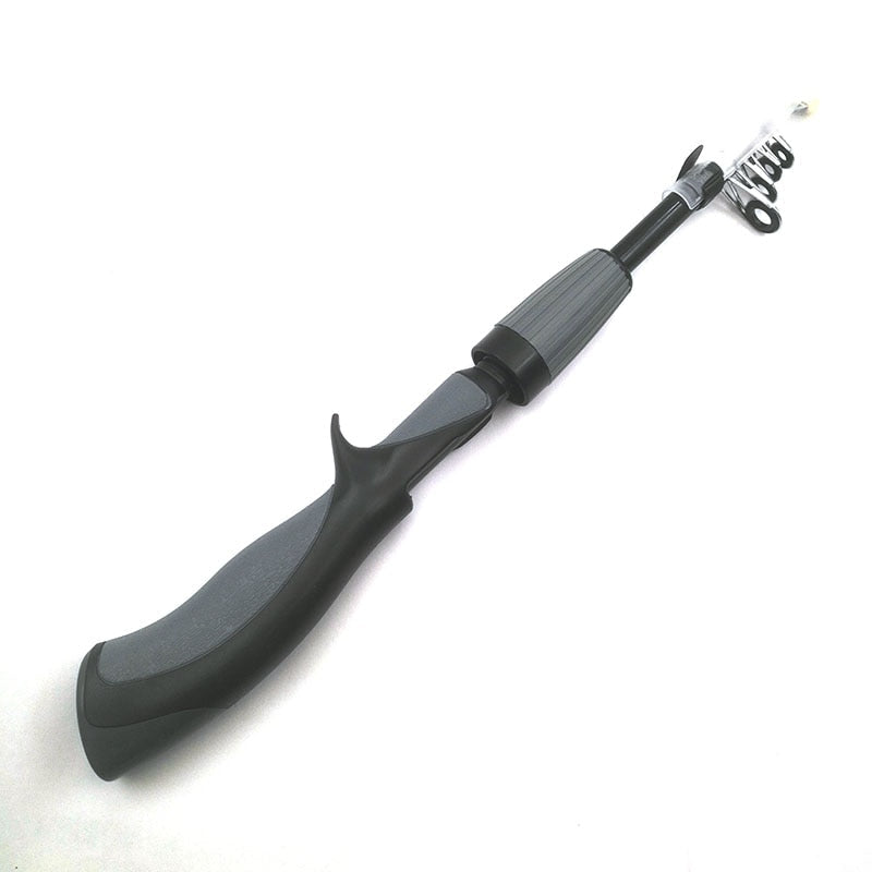 AOMshop - Canne à pêche en carbone 1.4m pour bateau, glace et mouche Black Rod