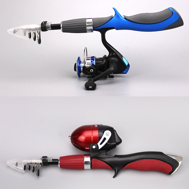 AOMshop - Canne à pêche en carbone 1.4m pour bateau, glace et mouche