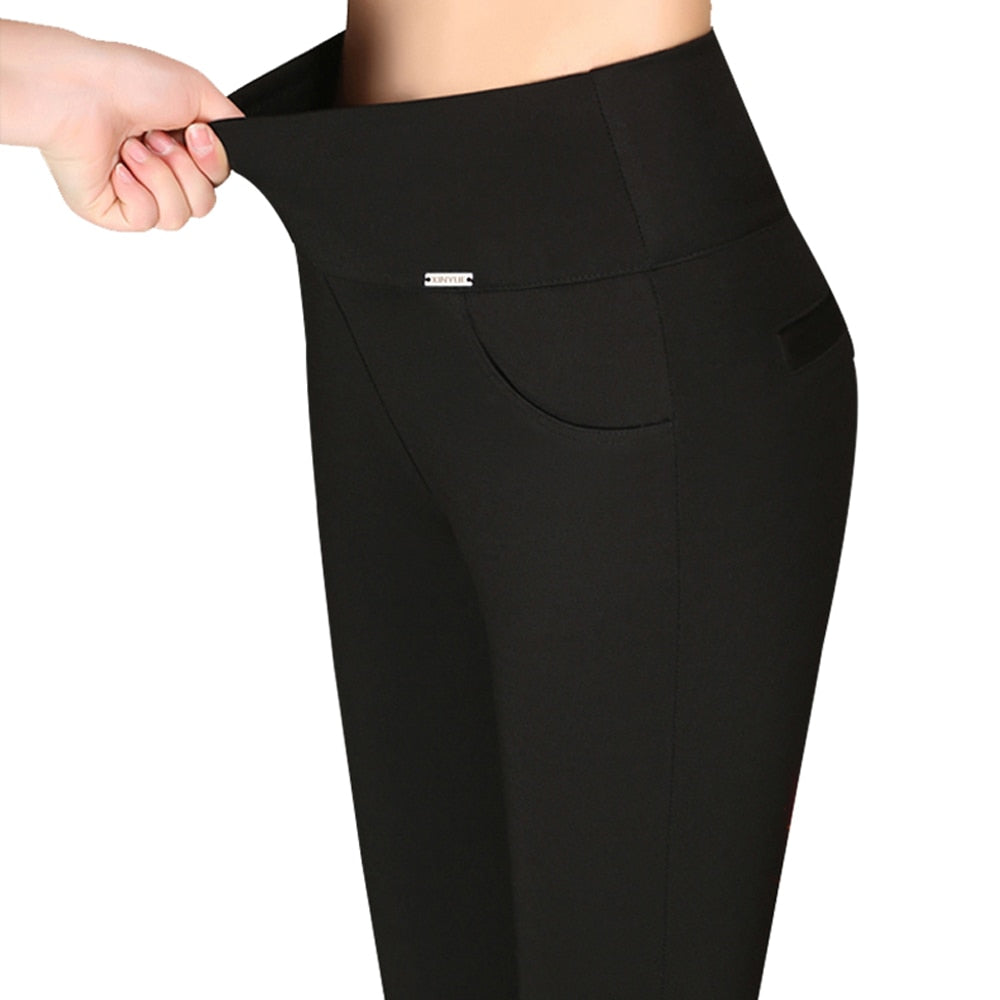 "AOMshop - Legging femme d'été en coton : push up, disponible en blanc, noir et rouge"