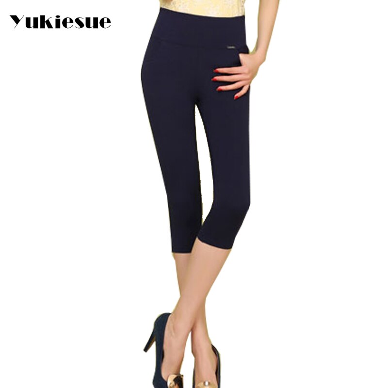 "AOMshop - Legging femme d'été en coton : push up, disponible en blanc, noir et rouge"