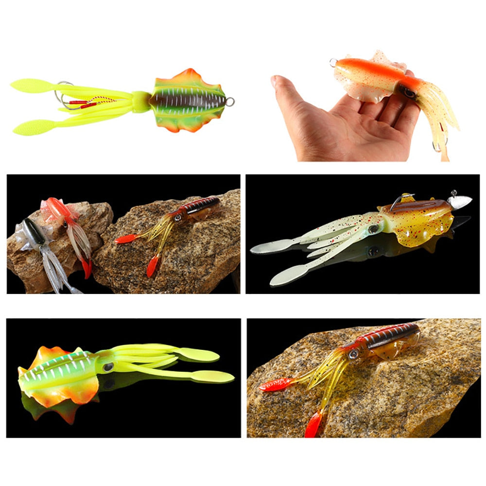 AOMshop - Leurre de pêche au calmar et à la seiche (1PC/60g)
