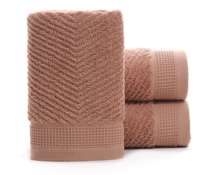 AOMshop - Serviette en coton absorbant épais de haute qualité avec logo personnalisé Dark brown
