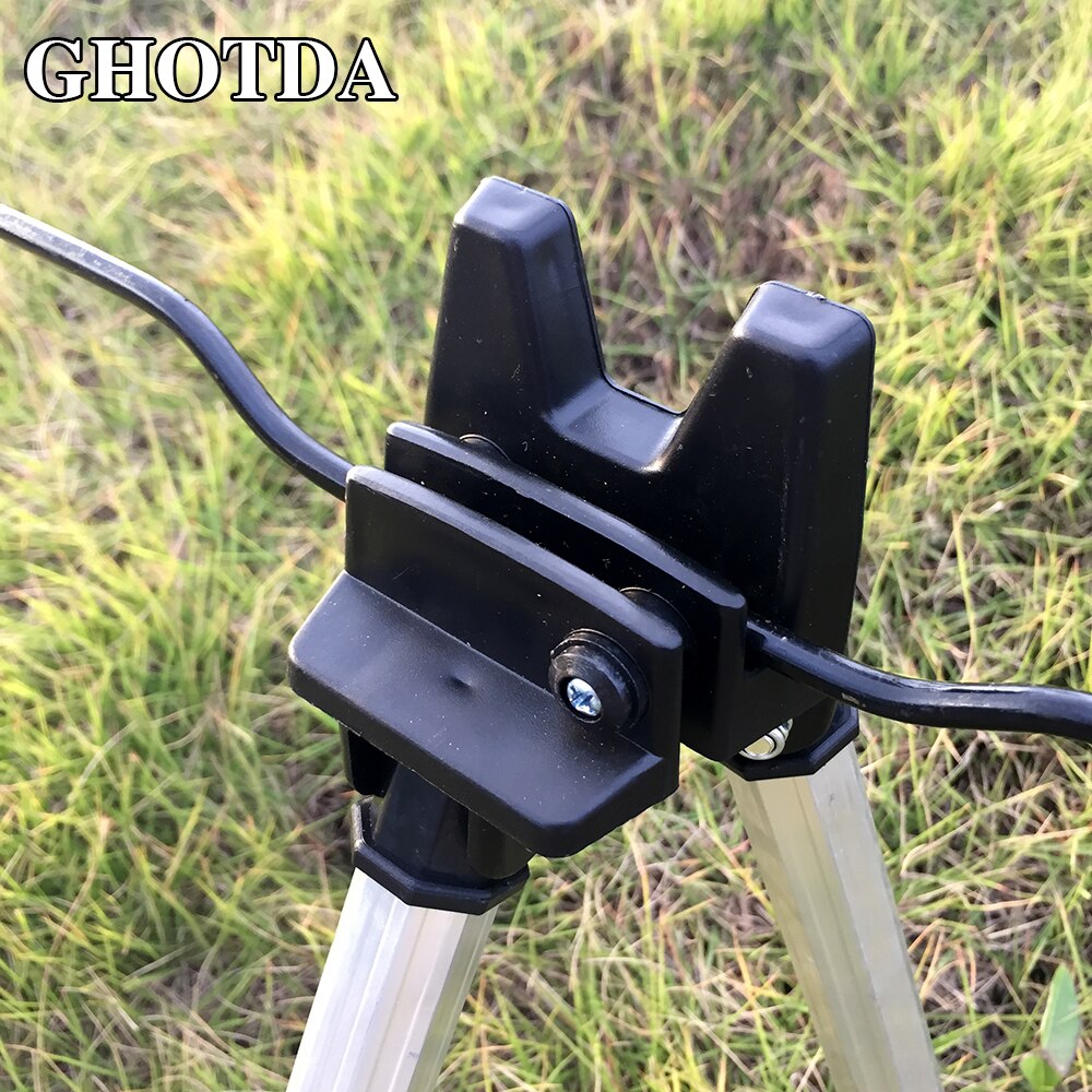 AOMshop - Support télescopique pour canne à pêche en aluminium GHOTDA