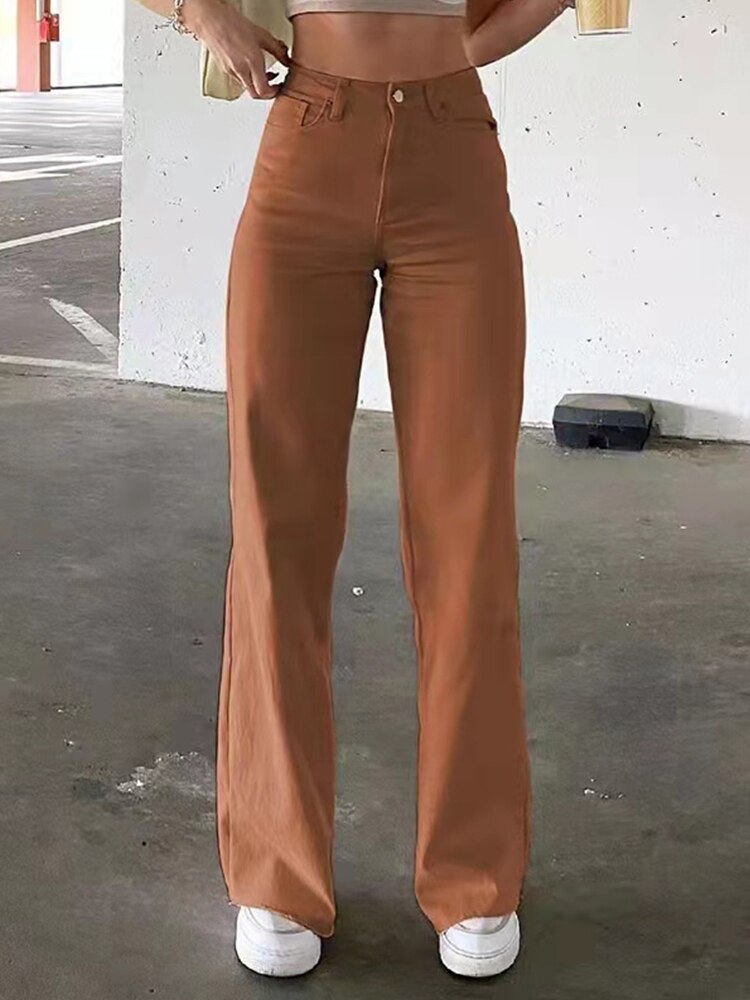 : Acheter des Jeans Femme Larges et Confortables 2022 Auburn China