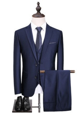 "Acheter des costumes pour homme en ligne - Les dernières nouveautés chez AOMshop" Blue Double buckle