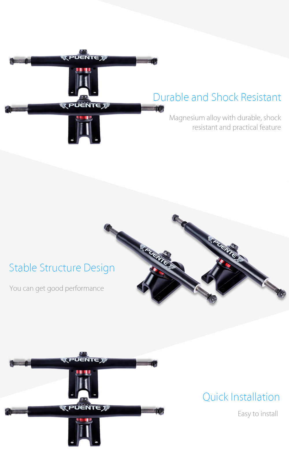 Acheter des supports de skateboard Puente chez AOMshop