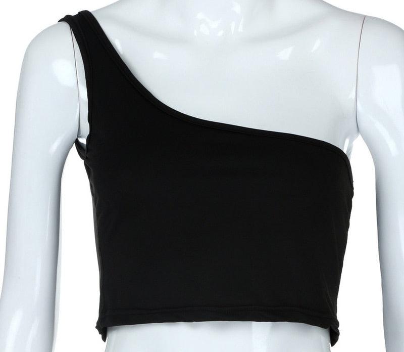 Acheter des tops d'été à épaule unique pour femmes | Vestes sans manches pour femmes