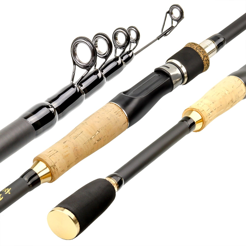"Acheter la canne à pêche télescopique en carbone AOMshop - 1.8M, 2.1M, 2.4M, 2.7M"