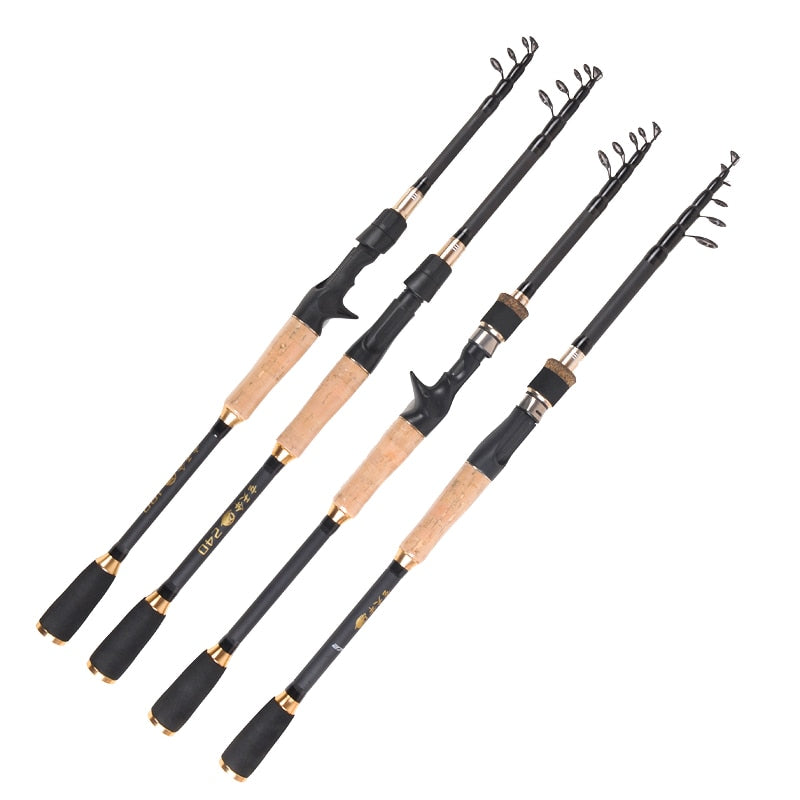 "Acheter la canne à pêche télescopique en carbone AOMshop - 1.8M, 2.1M, 2.4M, 2.7M"