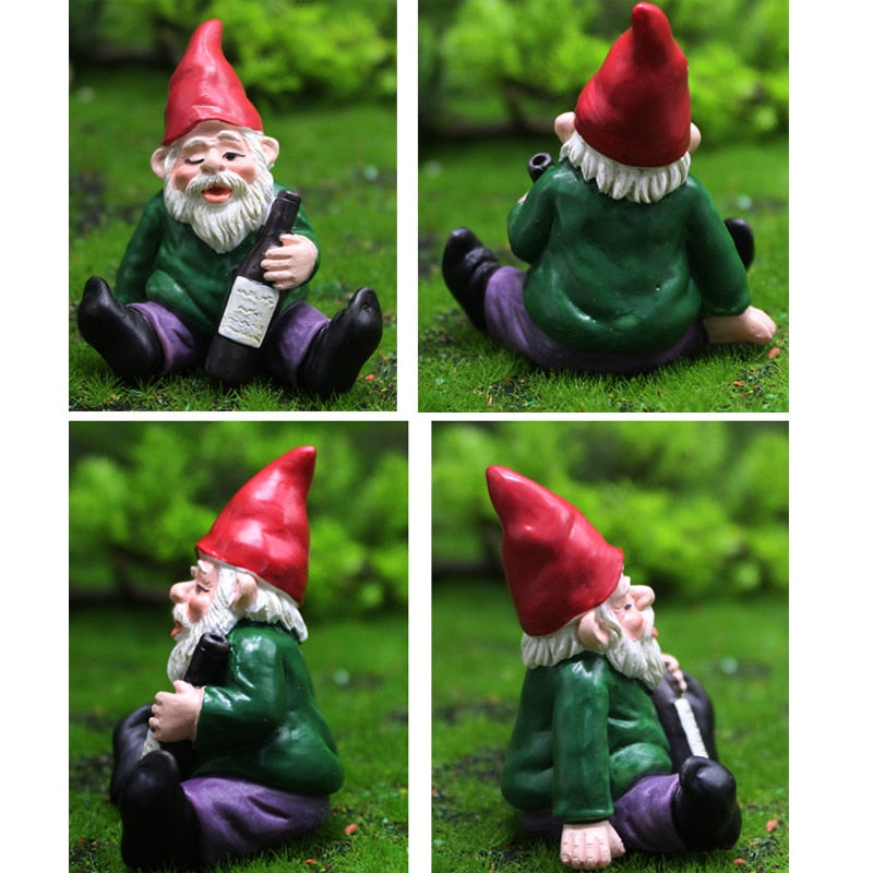 Achetez 4 figurines Miniatures de Nains de Jardin pour Décoration