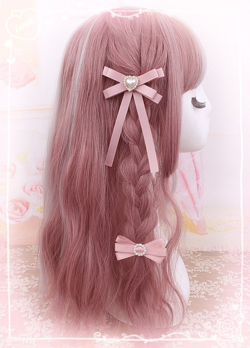 "Achetez des barrettes pour cheveux en forme de cœur avec strass chez AOMshop"