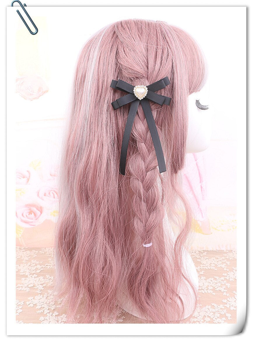 "Achetez des barrettes pour cheveux en forme de cœur avec strass chez AOMshop"